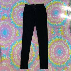 Refuge black high rise skinny jeans